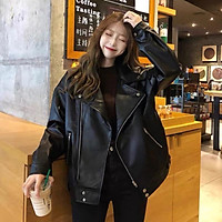 Áo khoác da ulzzang chuẩn ảnh - kèm hình thật
