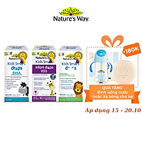 Combo 3 Siro Uống Nature's Way Kids Smart Drops Bổ Sung Vitamin, Khoáng Chất Cho Bé Phát Triển Toàn Diện 50ml