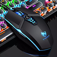 Chuột dây Gaming JVJ T-Wolf G510 - Tặng kèm lót chuột - Hàng chính hãng