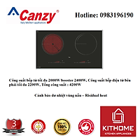 Bếp điện từ CANZY CZ 26HB - Hàng chính hãng