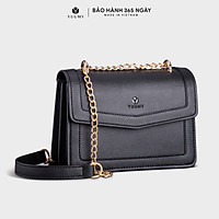 Túi đeo chéo nữ thời trang YUUMY YN92, 7 ngăn, vừa sổ tay, ví, điện thoại, phù hợp đi chơi, đi làm, đi tiệc, da tổng hợp cao cấp, không bong tróc, không thấm nước (Dài 21.5cm x Rộng 9cm x Cao 15.5cm)