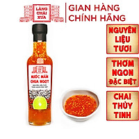 Nước mắm chua ngọt cao cấp Làng Chài Xưa, nguyên liệu tươi, thơm ngon đặc biệt, pha sẵn từ chanh tỏi ớt vị đậm đà chai thủy tinh 300g