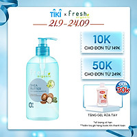 Gel tắm Fresh Organic Chăm sóc da nhạy cảm chiết xuất Bơ hạt mỡ 500g