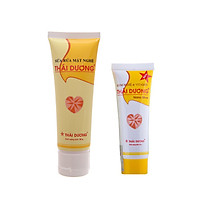 Bộ Sản Phẩm Chăm Sóc và Tái Tạo Da - Sữa Rữa Mặt Nghệ tuýp 90g + Kem Nghệ Vitamin & Nano Bạc Thái Dương 20g