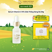Serum (Tinh Chất) Vitamin C Glow Fruit Dưỡng Trắng Da, Mờ Thâm, Căng Bóng Và Chống Lão Hóa Da 20g Zakka