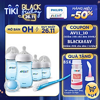 Bộ bình sữa, ty ngậm thiết kế tự nhiên Philips Avent