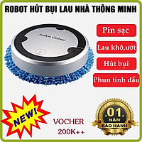 ROBOT THÔNG MINH ĐA NĂNG 3 TRONG 1 (QUÉT HÚT CHÂN KHÔNG BỤI KHÔ, LAU SÀN DIỆT KHUẨN, PHUN SƯƠNG TẠO ĐỘ ẨM)