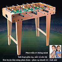 Bàn Bóng Đá Mini Cỡ Lớn 69 Cm - Đồ Chơi Bàn Bi Lắc Bóng Đá - Khung Gỗ An Toàn, Tay Cầm Thép Không Gỉ Bọc Nhựa - Hàng Nhập Khẩu.