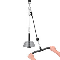 Máy tập thể dục tại nhà bằng dây cáp ròng rọc xoay 360 độ và con lăn trơn đảm bảo dây di chuyển tốt