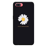 Ốp Lưng in cho Oppo A3s, Realme C1 Mẫu Peace Hoa Cúc - Hàng Chính Hãng