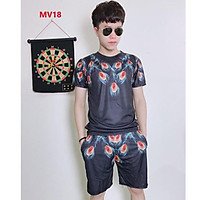 bộ nam 3d hè cao cấp ( Lông vũ )