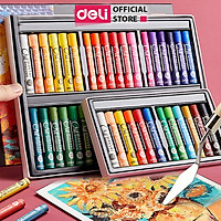 Bút sáp dầu cao cấp Deli - 12/24/36 Màu - 72133
