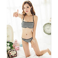 Set Bộ Đồ Lót Nữ,Quần Áo Lót Cotton Không Gọng Nữ Nâng Ngực Sexy( 2 Kiểu Mặc )