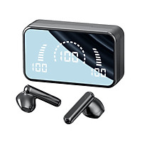 Tai nghe không dây Bluetooth 5.0 âm thanh stereo 9D thông minh có màn hình LED chống thấm nước