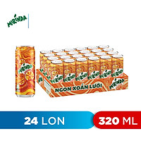Thùng 24 Lon Nước Ngọt Có Gaz Mirinda Cam (320ml/lon)