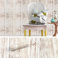 Giấy decal dán tường phòng ngủ giấy dán vân gỗ nhiều màu dán tủ quần áo bàn học sẵn keo, kt 5m x 45cm, ME16