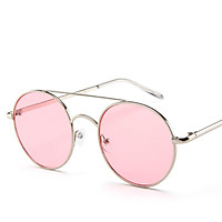Fashion Retro Metal Round Frame Outdoor Sports Sunglasses