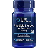 Life Extension Rhodiola Extract (3% Rosavins) 250 Mg, 60 Vegetarian Capsules