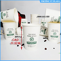 Set 50 cốc giấy chữ hàn GET 360ml siêu vỏ xù cách nhiệt