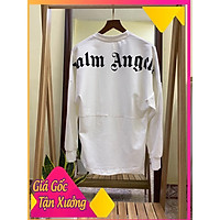 Áo thun Palm Angels Sweater ( lưng áo ), áo phông dài tay form rộng Hottrend2020 ( Nam, Nữ ) ( Màu Trắng )
