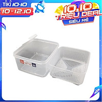 Hộp nhựa đựng thực phẩm 2 lớp Nhật Bản