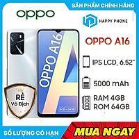 Điện thoại OPPO A16 (4GB/64GB) - Hàng Chính Hãng - Đã kích hoạt bảo hành điện tử