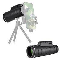 40X60 Mini Monocular Telescope High-Power High-Definition Telescope with 1/4 Inch Screw Hole Lens Cap Cleaning Cloth