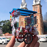 Mô Hình Xe Hàng Rong Sài Gòn Xưa Và Nay Thu Nhỏ - Thế Giới Tí Hon - Xe Đồ Chơi- HR10