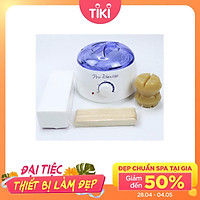 Combo Wax Lông Gồm: 1 Nồi Nấu Sáp Wax Pro 100 Loại 1 + 200Gram Sáp Wax Thỏi + 100 Tờ Giấy Wax + 25 Que Trét Sáp