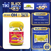 Kẹo Dẻo Cho Bé Nature's Way Kids Smart Vita Gummies Multi Vitamin for Fussy Eaters Kích Thích Ăn Ngon 60 Viên