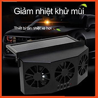 Quạt thông gió ba đầu quạt khử mùi tản nhiệt ô tô SolarFan Auto
