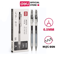 Bút Bi Nước Mực Gel Bấm Ngòi 0.5mm Deli - Có Ngòi Thay Thế Viết Trơn Đều Phù Hợp Ghi Chép Văn Phòng Học Sinh Sổ Tay - A575