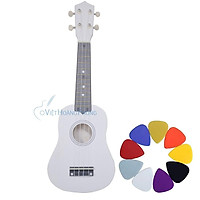 Đàn Ukulele Soprano Gỗ (CẦN NHỰA) Tặng kèm phím gảy - [Việt Hoàng Phong