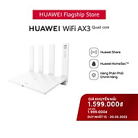 Bộ định tuyến HUAWEI WiFi AX3 Pro (CPU 4 nhân) | 3000 Mbps | Huawei Share | Huawei HomeSecTM | Hàng Phân Phối Chính Hãng