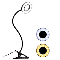 Clip-on Desk Lamp USB Table Lamp Eye Protection LED Light Bendable Flexible Reading Lamp for Nail Art Tattoo Reading