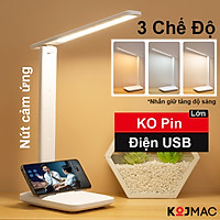 Đèn Học Để Bàn Siêu Sáng KOJMAC Desk Lamp Led Light Smart - Hàng Nhập Khẩu ( Cao Cấp Nhiều Mẫu Size Tùy Chọn, 3 Chế Độ Trắng Ấm Vàng, Thiết Kế Thông Minh Xếp Gọn, Chống Cận Thị Đèn Đọc Sách Tủ Đầu Giường Ngủ ... sạc Pin USB )