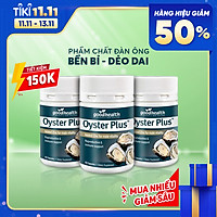Combo 3 Hộp Tinh Chất Hàu Goodhealth Oyster Plus 60 Viên - Tăng Cường Sinh Lý - Cải Thiện Chất Lượng Tinh Trùng - Hàng Chính Hãng New Zealand