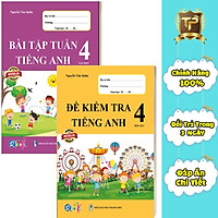 Sách - Combo Bài Tập Tuần và Đề Kiểm Tra Tiếng Anh lớp 4 học kì 1 (2 cuốn)