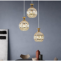 Bộ đèn thả pha lê RIXIN sang trọng, phong cách hiện đại - kèm bóng LED chuyên dụng