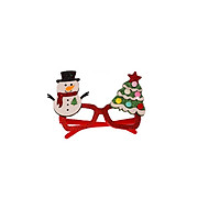 Christmas Glitter Party Glasses Christmas Decoration Costume Eyeglasses Party Glasses Frame for Holiday Favors(Tree)