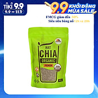 Hạt Chia Đen hữu cơ Nam Mỹ túi 500g - Chia Seeds Organic