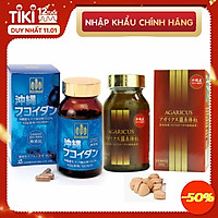 Combo Viên Uống Okinawa Và Viên Thể Nấm Agaricus Mycelia Của Kanehide Bio Nhật Bản Phòng Và Hỗ Trợ Điều Trị Ung Thư, Nâng Cao Đề Kháng, Hệ Miễn Dịch Cho Cơ Thể.