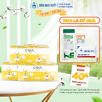 Combo 3 Hộp Bông tẩy trang làm sạch da Bông Bạch Tuyết Calla Mềm Mịn (180 miếng/hộp)