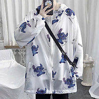 Áo Khoác Dù Chống Nắng Cặp Đôi Cho Nữ Cho Nam Có 2 Màu Unisex Form Rộng In Wind 3D Jacket Ulzzang