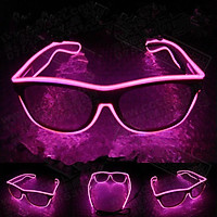 LED Flashing EL Luminous Glasses Party Decorative Lighting Classic Gift Bright Prop Light Up Party Glasses Party Decor