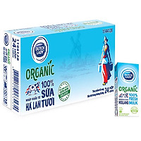Thùng 24 Hộp Sữa Tươi Tiệt Trùng Dutch Lady Cô Gái Hà Lan Organic (24X200ml)