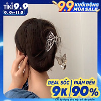 Kẹp tóc kim loại con bướm treo