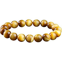 Vòng tay phong thủy đá mắt hổ vàng MS19