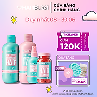 Combo Chăm sóc toàn diện HAIRBURST Dầu gội xả 350ml/chai + Xịt tóc 125ml + Kẹo dẻo 60 Viên