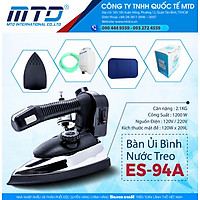 Bàn ủi hơi nước bình treo công nghiệp Silver Star ES-94A - Hàng Chính Hãng
